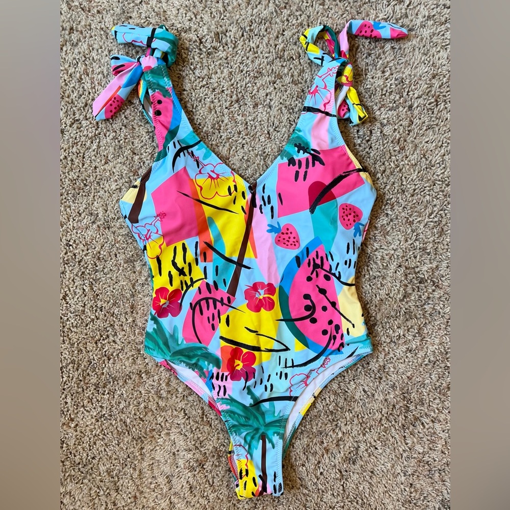 Shein one piece swimsuit multicolored women’s size S